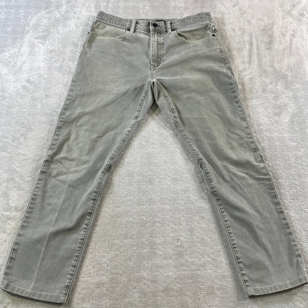 Proof Huckberry Jeans Pants Mens 32x28 Gray Stretch Slim Straight Preppy Casual